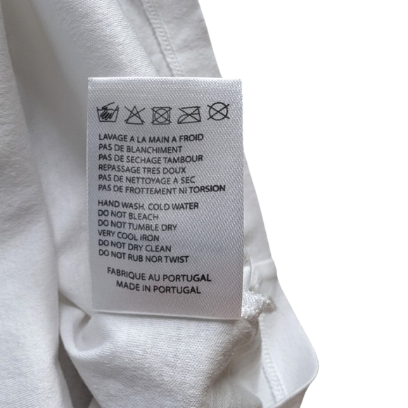 Carven Tee I Women's Small Blanc Optique White Purple Heart Graphic Kitschy Y2K - Picture 11 of 13